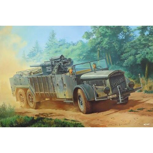 Roden 1/72 Selbstfahrlafette auf Fahrgestell VOMAG 7 or 660 mit 8,8cm Flak Plastic Model Kit