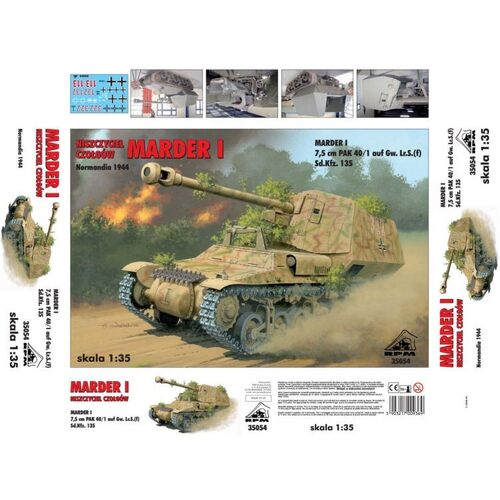 RPM 1/35 German Tank Destroyer Marder I 1944, 7,5cm Pak 40/1 auf Gw. Lr.S. (f) Sd.Kfz.135