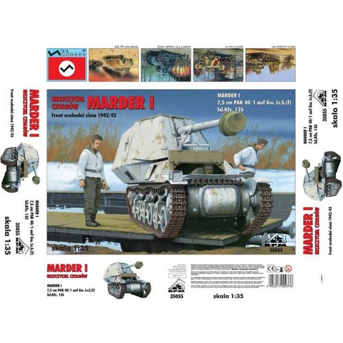 RPM 1/35 German Tank Destroyer Marder I East front 7,5cm Pak 40/1 auf Gw. Lr.S.(f) Sd.Kfz.135