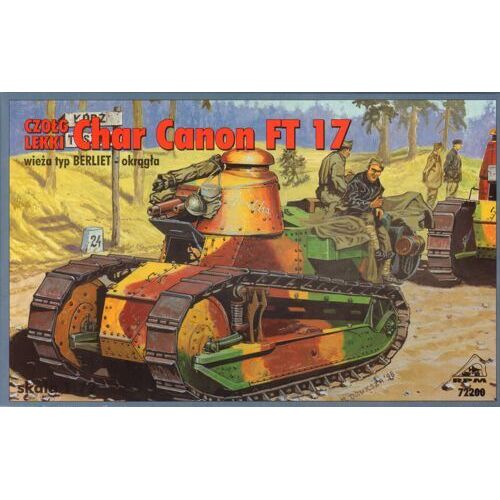 RPM 1/72 Char Canon FT-17 w/turret type BERLIET Plastic Model Kit