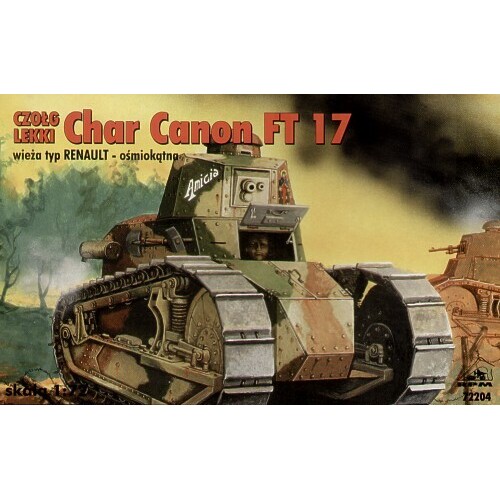 RPM 1/72 Char Canon FT-17 w/turret type RENAULT Plastic Model Kit