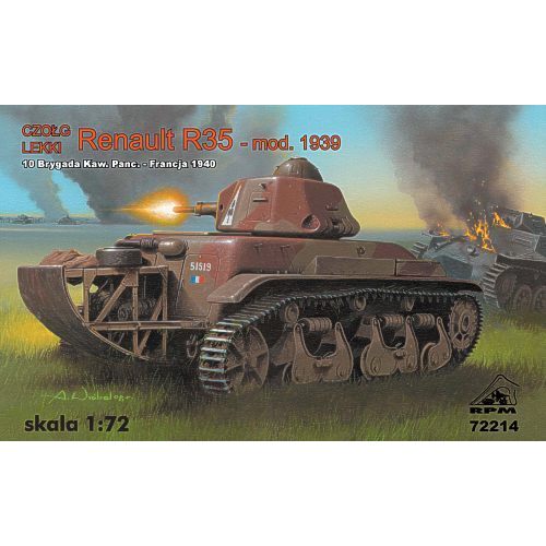 RPM 1/72 Light tank Renault R35 mod.1939 (France - 1940) - Plastic Model Kit