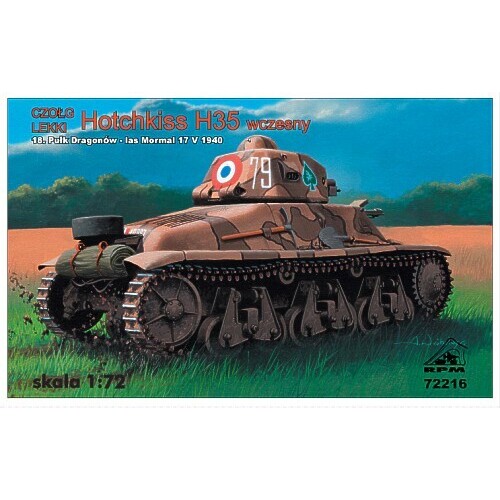 RPM 1/72 Light tank Hotchkiss H35 early (France - 1940) Plastic Model Kit