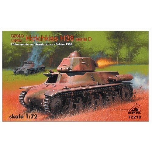 RPM 1/72 Light tank Hotchkiss H38 (Poland - 1939) Plastic Model Kit