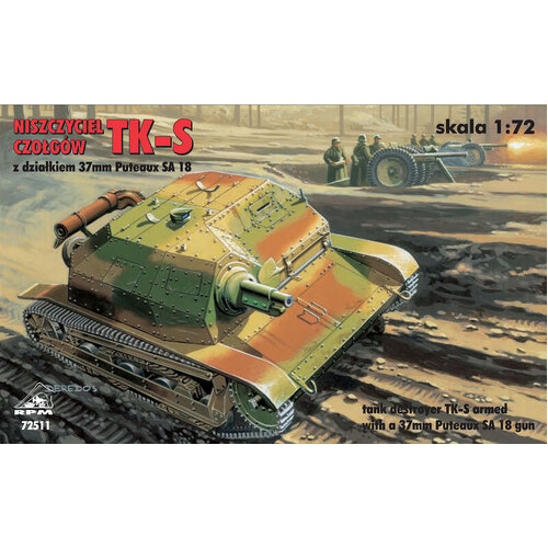 RPM 1/72 TKS w 37mm SA138 gunLight Tank TKW II Plastic Model Kit