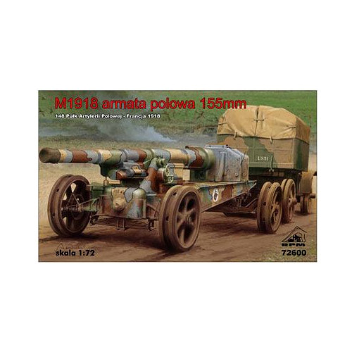 RPM 1/72 M1918 Field gun 155mm France 1918 Plastic Model Kit