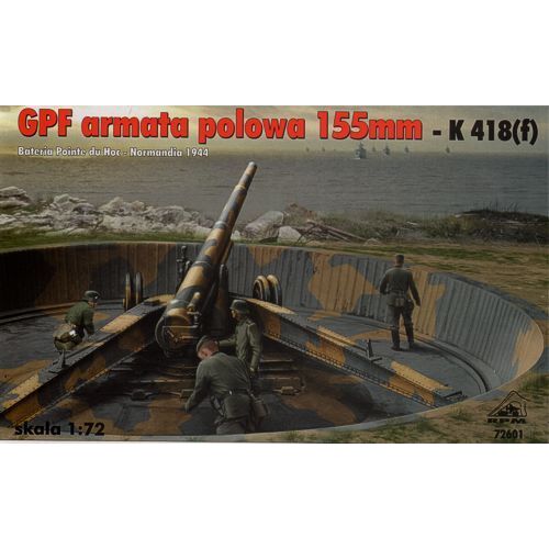 RPM 1/72 GPF Field gun 155mm-K418(f) Normandy 1918 Plastic Model Kit