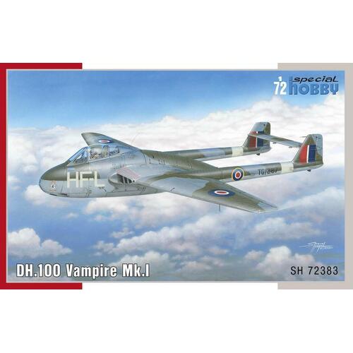 Special Hobby 1/72 DH.100 Vampire Mk.I 'RAF, RAAF and Armée de l'Air' Plastic Model Kit *Aus Decals*