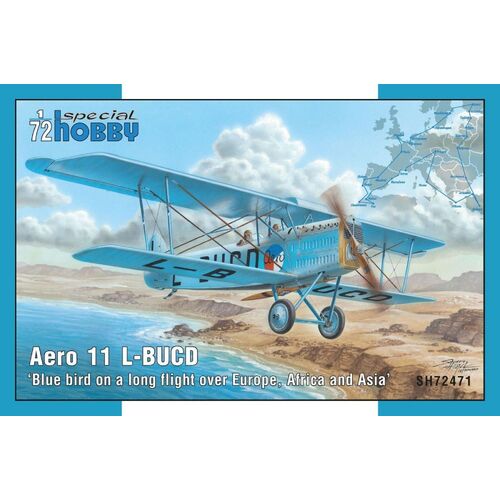 Special Hobby 1/72 Blue bird on a long flight over Europe, Africa and Asia (Aero Ab-11 L-BUCD) Plastic Model Kit