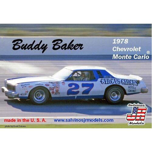 Salvinos J R BBMC1978O 1/25 Buddy Baker #27 1978 Chevrolet Monte Carlo  Plastic Model Kit