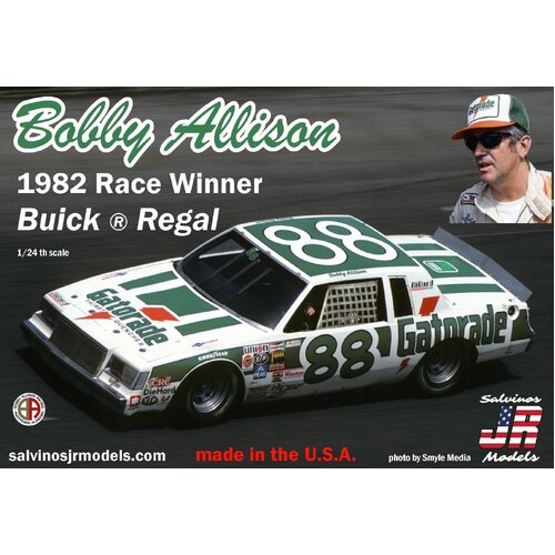 Salvinos J R 1/24 Bobby Allison #88 Buick Regal 1982 Winner Plastic Model Kit