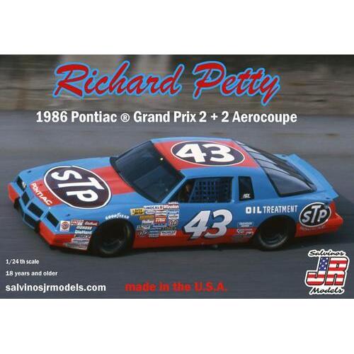 Salvinos J R RPGP1986D 1/24 Richard Petty Pontiac 1986 2+2 Plastic Model Kit