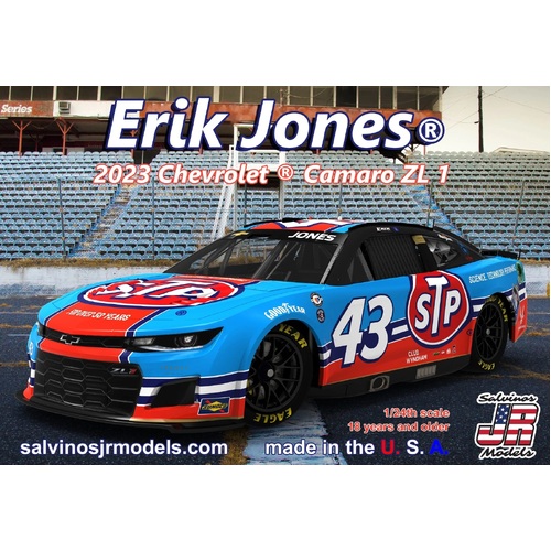 Salvinos J R 1/24 Erik Jones No.43 STP 2023 NASCAR Next Gen Chevrolet Camaro