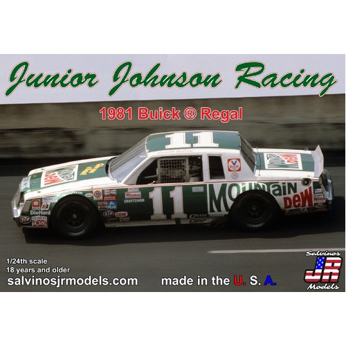 Salvinos J R 1/24 Junior Johnson Racing 1981 Buick Driven by Darrell Waltrip Plastic Model Kit