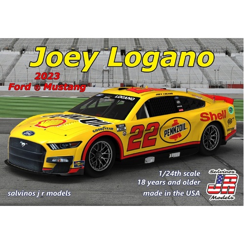 Salvinos J R 1/24 Team Penske 2023 Joey Logano Ford Mustang Primary Plastic Model Kit