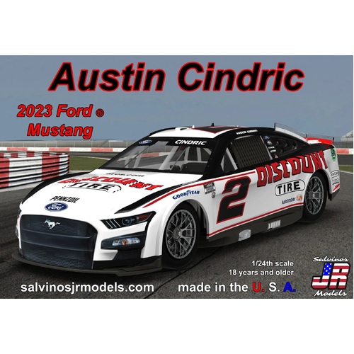 Salvinos J R 1/24 Team Penske 2023 Austin Cindric Ford Mustang Primary  Plastic Model Kit - Salvinos J R Models