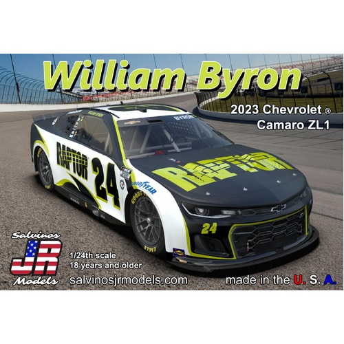 Salvinos J R 1/24 William Byron 2023 Chevrolet Camaro ZL1 Next Gen Raptor No.24 Plastic Model Kit