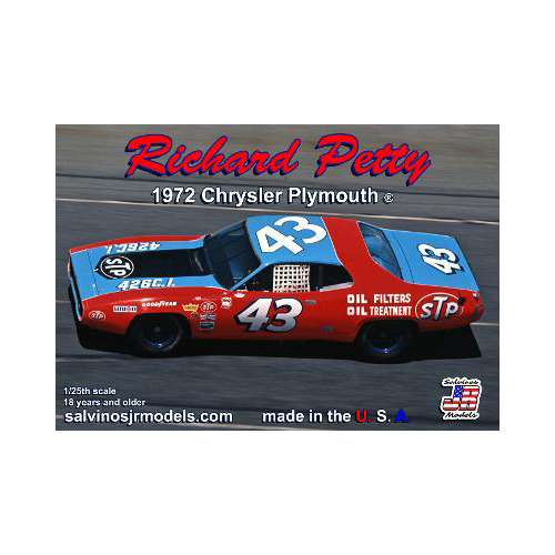 Salvinos J R 1/25 Richard Petty 1972 Plymouth Chrysler Daytona Car