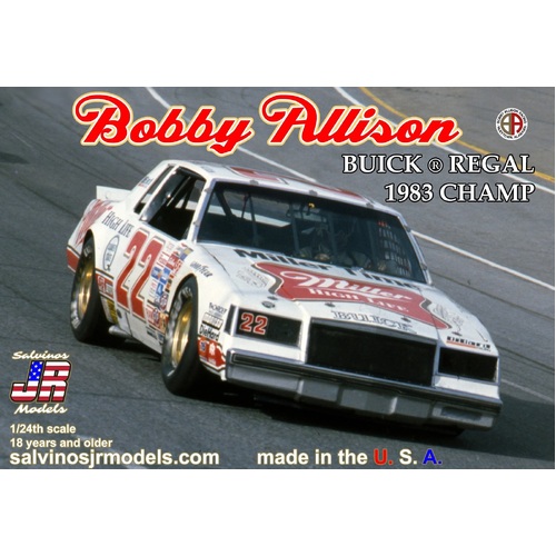 Salvinos J R 1/25 Bobby Allison 1983 Buick Regal Champion Plastic Model Kit