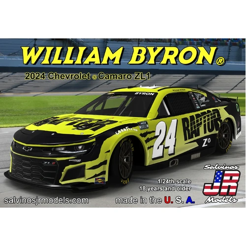 Salvinos J R 1/24 William Byron #24 2024 Raptor Scheme Plastic Model Kit [HMC2024WBP]