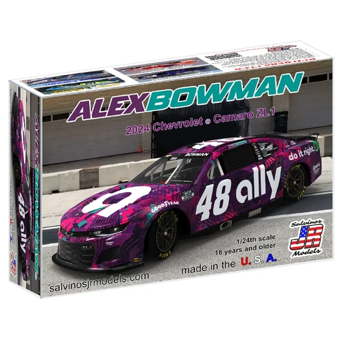 Salvinos J R 1/24 Hendrick Motorsports Alex Bowman #48 2024 Ally Scheme Plastic Model Kit [HMC2024ABP]