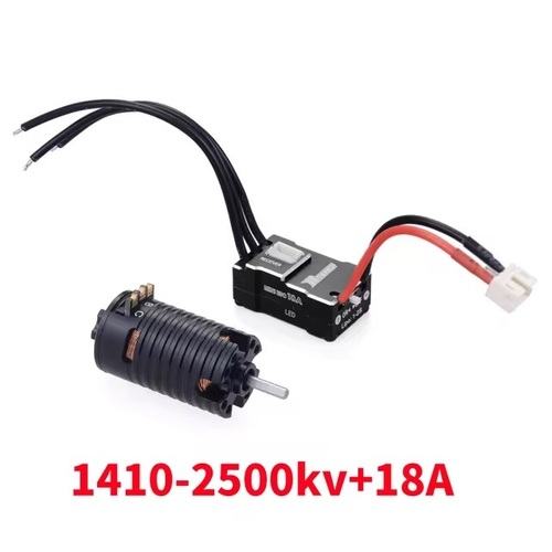 Surpass Rocket V2 Black Mini-z 1410 brushless motor 2500kv w/ Black 18A ESC combo set