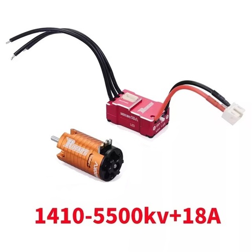 Surpass Rocket V2 Orange Mini-z 1410 brushless motor  9500kv w/Red 18A ESC combo set