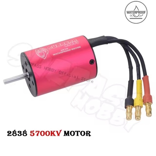 Surpass Surpass Hobby waterproof 2838 brushless motor  5700kv Red & Black