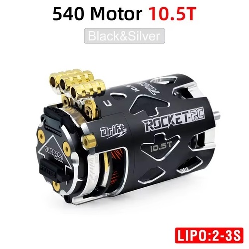 Surpass Rocket-RC THUNDER POWER 540 DRIFT sensored motor Black 10.5T