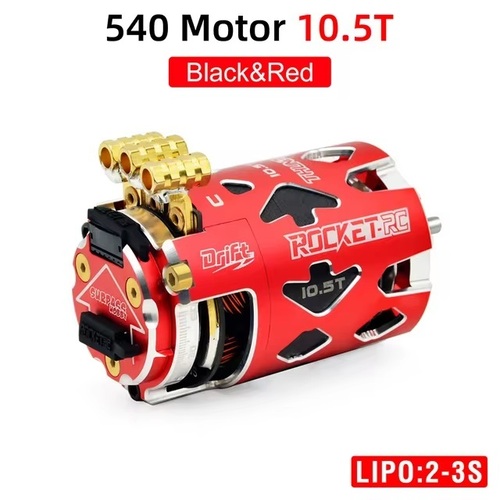 Surpass Rocket-RC THUNDER POWER 540 DRIFT sensored motor Red 10.5T