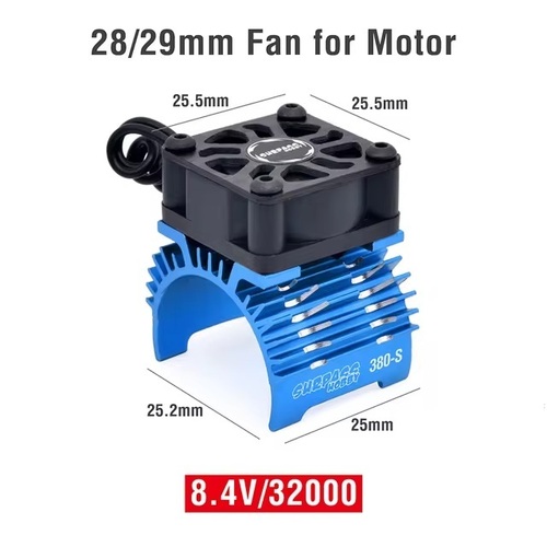 Surpass Cooling fan 5-8.45V for 1/10 motor Blue