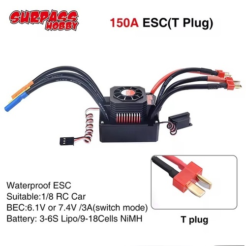 Surpass Hobby KK waterproof 150A ESC 3-6S Lipo