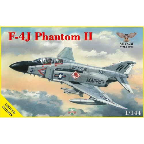 Sova-M 1/144 F-4J Phantom II Plastic Model Kit