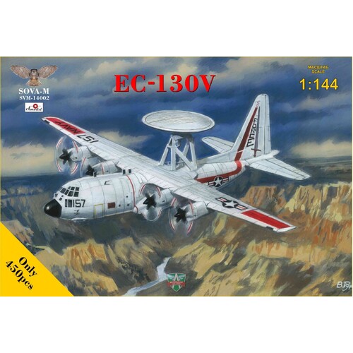 Sova-M 1/144 EC-130V Hercules (AWACS version) Plastic Model Kit