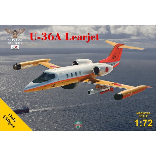 Sova-M 1/72 U-36A Learjet (Japan Self Defence force) Plastic Model Kit