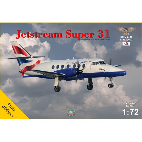 Sova-M 1/72 Jestream Super 31 (5 blade propeller version) Plastic Model Kit