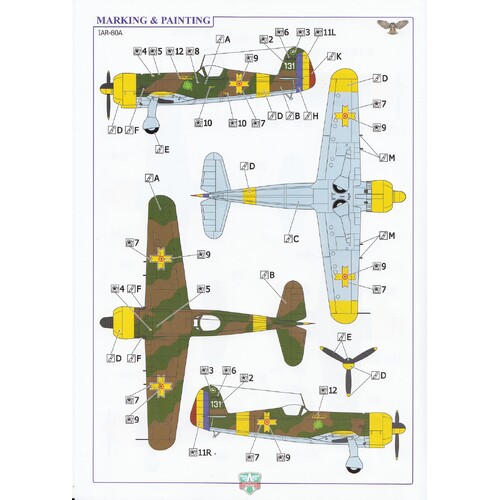 Sova-M 1/72 IAR-80A (no.109,131) Plastic Model Kit