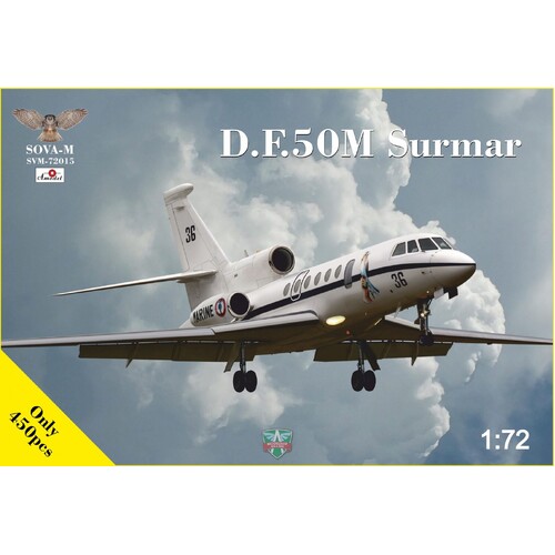 Sova-M 1/72 Falcon 50M "Surmar" (French NAVY) Plastic Model Kit