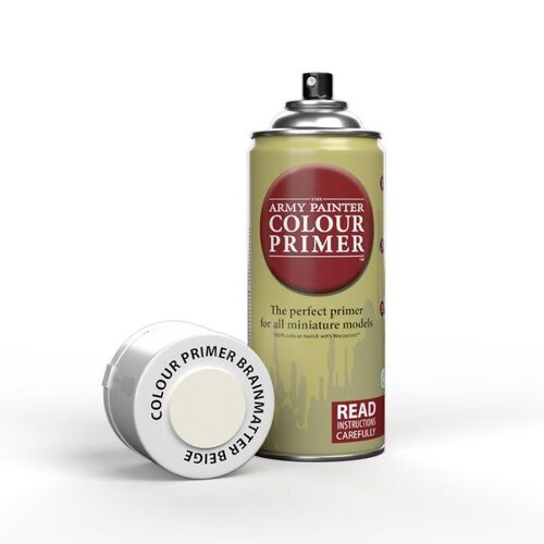 The Army Painter Colour Primer: Brainmatter Beige - 400ml Spray Paint