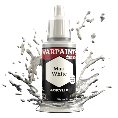 The Army Painter Warpaints Fanatic: Matt White - 18ml Acrylic Paint