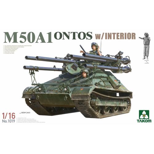 Takom 1/16 M50A1 Ontos w/Interior Plastic Model Kit