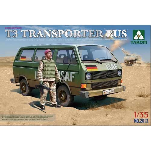 Takom 1/35 Bundeswehr T3 Transporter Bus (with figure) Plastic Model Kit [2013]