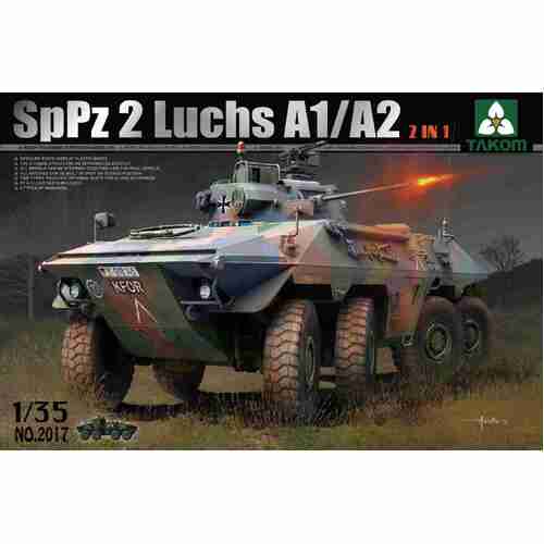 Takom 1/35 Bundeswehr SpPz 2 Luchs A1/A2 2 in 1 Plastic Model Kit