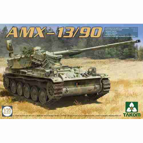 Takom 1/35 French Light Tank AMX-13/90 Plastic Model Kit