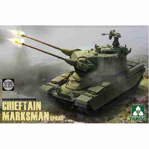 Takom 1/35 British Air-defense Weapon System Chieftain Marksman SPAAG Plastic Model Kit