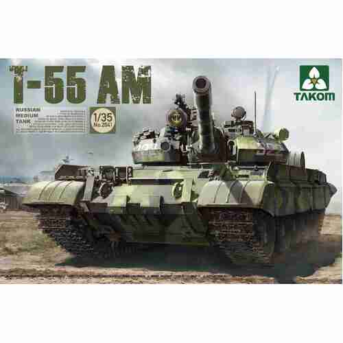 Takom 1/35 Russian Medium Tank T-55 AM Plastic Model Kit