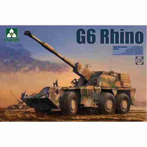 Takom 1/35 SANDF Self-Propelled Howitzer G6 Rhino Plastic Model Kit