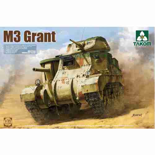 Takom 1/35 BRITISH MEDIUM TANK M3 GRANT Plastic Model Kit