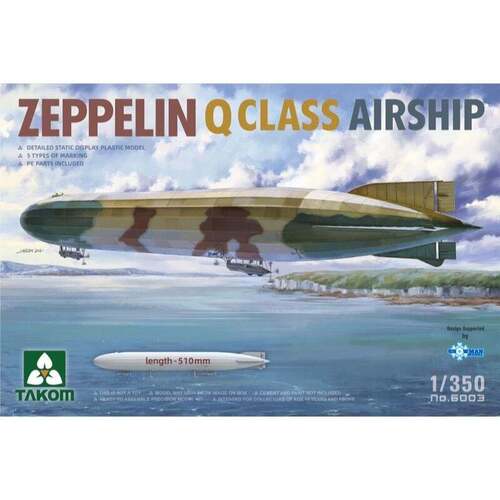 Takom 1/350 Zeppelin Q Class Airship Plastic Model Kit