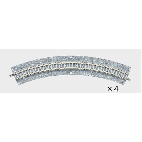 Tomix N Curve Wide PC Track 11" 280mm Radius, 45° (4)